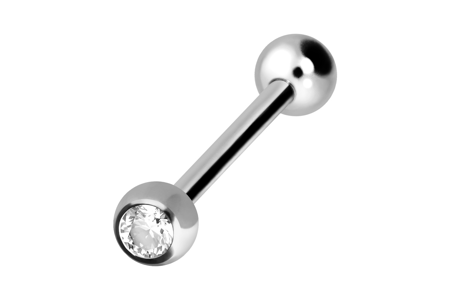 Chirurgenstahl Barbell Piercing KRISTALL